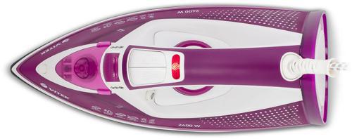Утюг Vitek VT-8346 2400Вт белый/фиолетовый