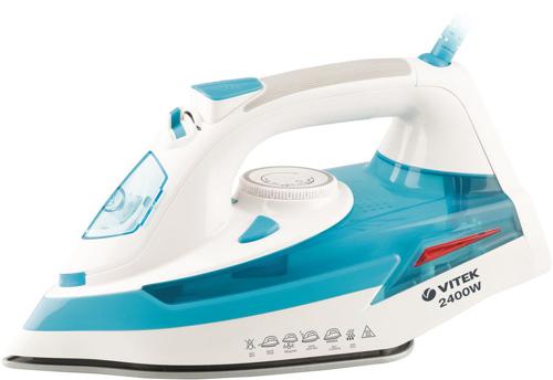 Утюг Vitek VT-8347 2400Вт белый/бирюзовый