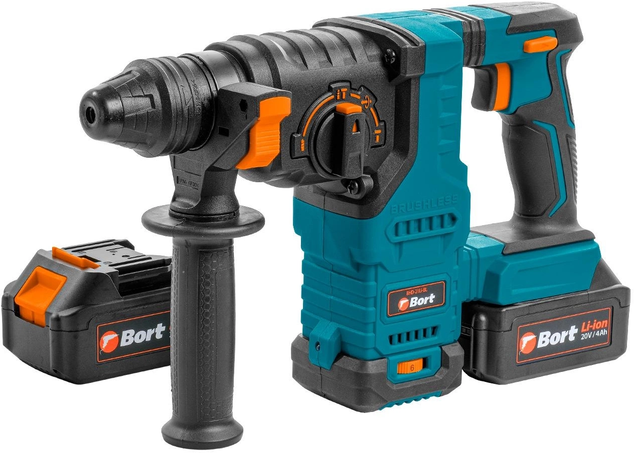 Перфоратор Bort BHD-21Li-BL патрон:SDS-plus уд.:3Дж аккум. (кейс в комплекте)