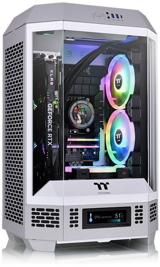 Корпус Thermaltake The Tower 300 Limestone серый без БП mATX 8x120mm 6x140mm 2xUSB3.0 audio bott PSU