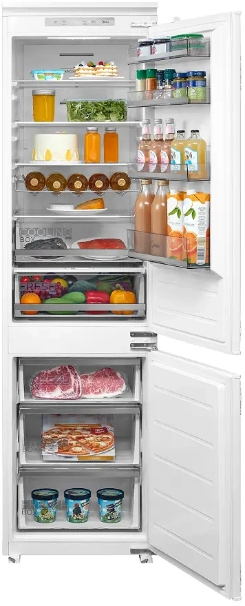 Холодильник Midea MDRE414FGE01 2-хкамерн. белый инвертер
