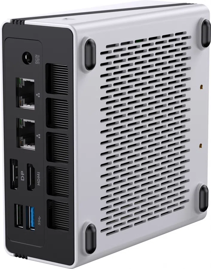ПК Мини Chuwi UBox Ryzen 5 6600H (3.3) 16Gb SSD512Gb 660M Windows 11 Pro 2x2.5GbitEth WiFi BT 90W белый/черный