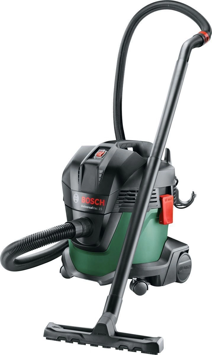 Строительный пылесос Bosch UniversalVac15 1000Вт (уборка: сухая/влажная) зеленый