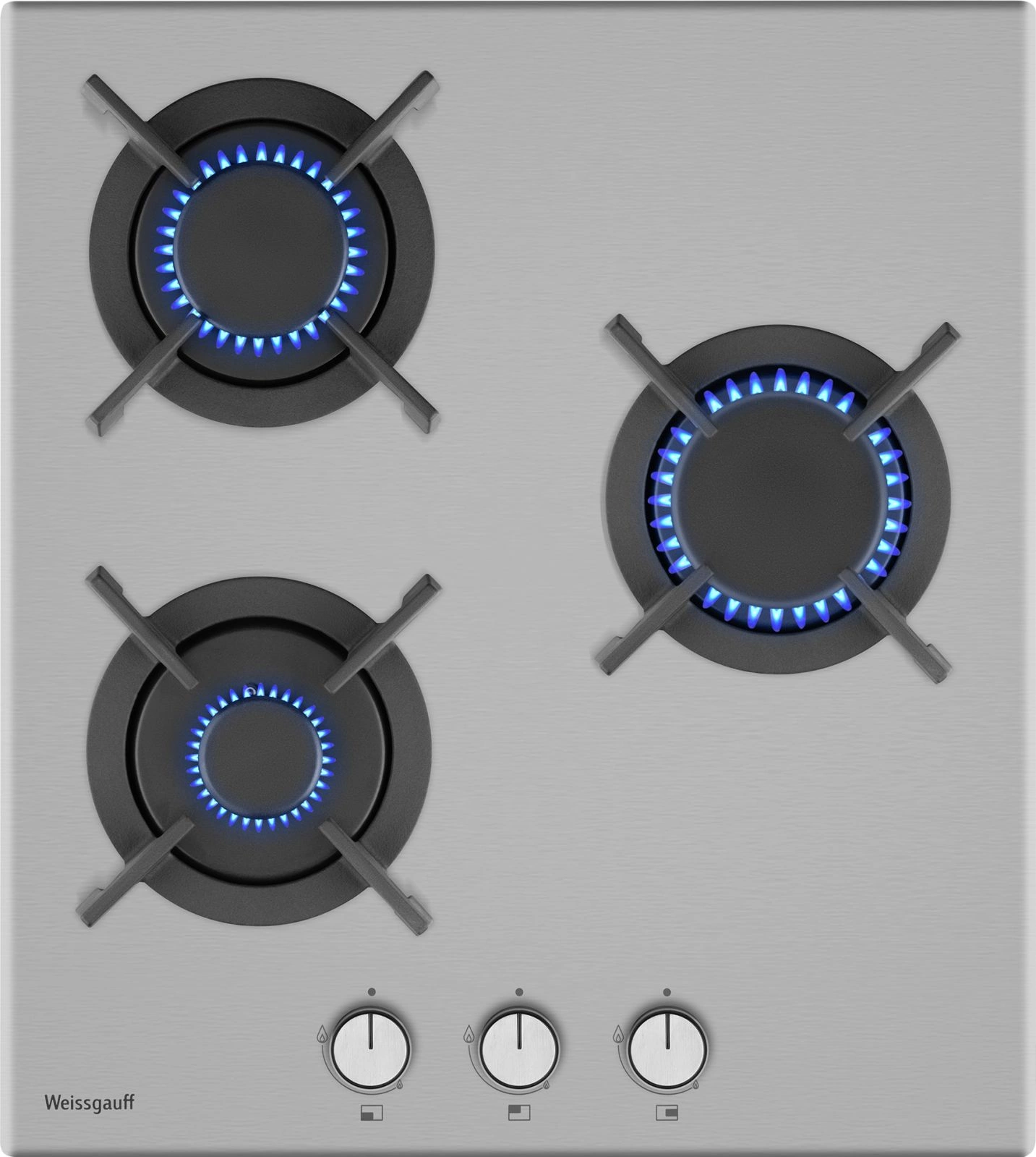 Газовая варочная поверхность Weissgauff HGG 430 XRV нержавеющая сталь