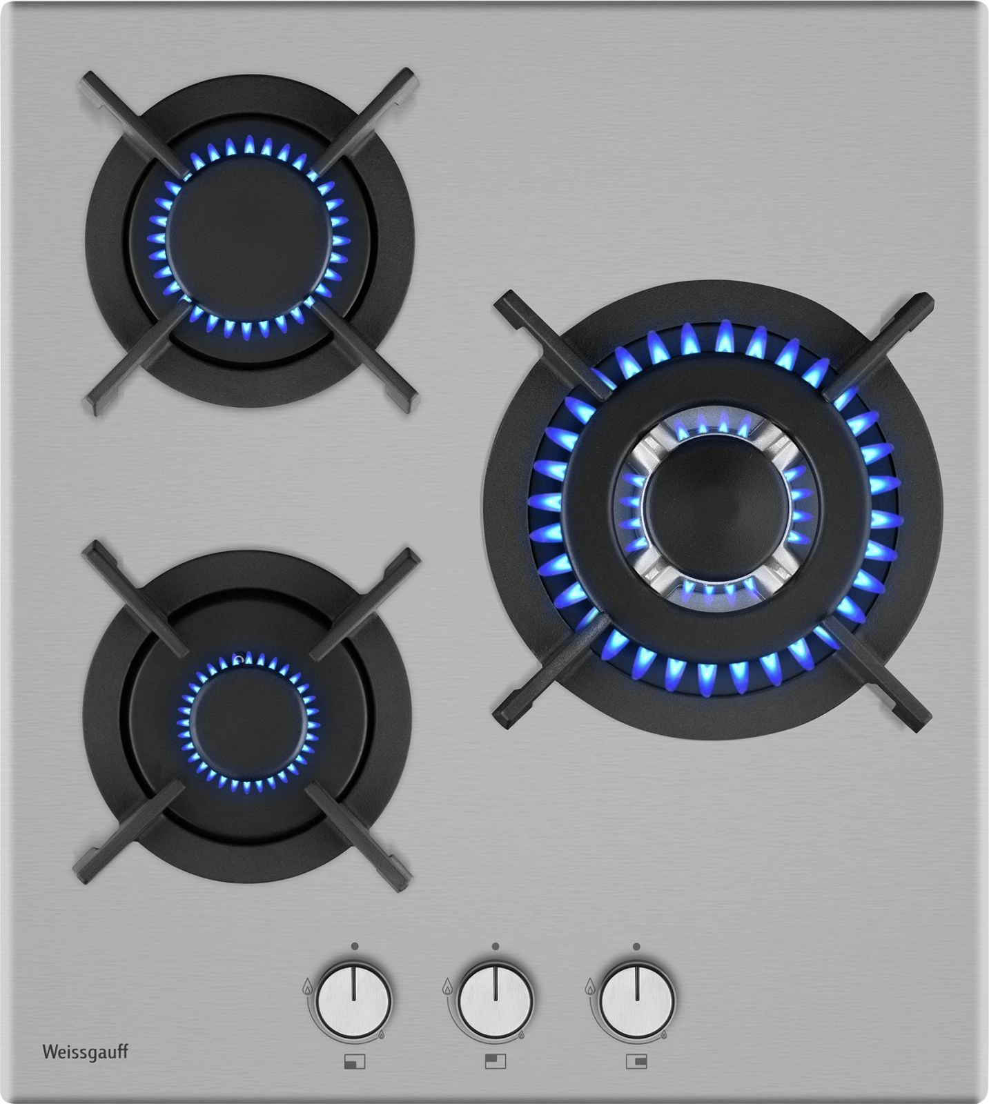 Газовая варочная поверхность Weissgauff HGG 431 XRV нержавеющая сталь