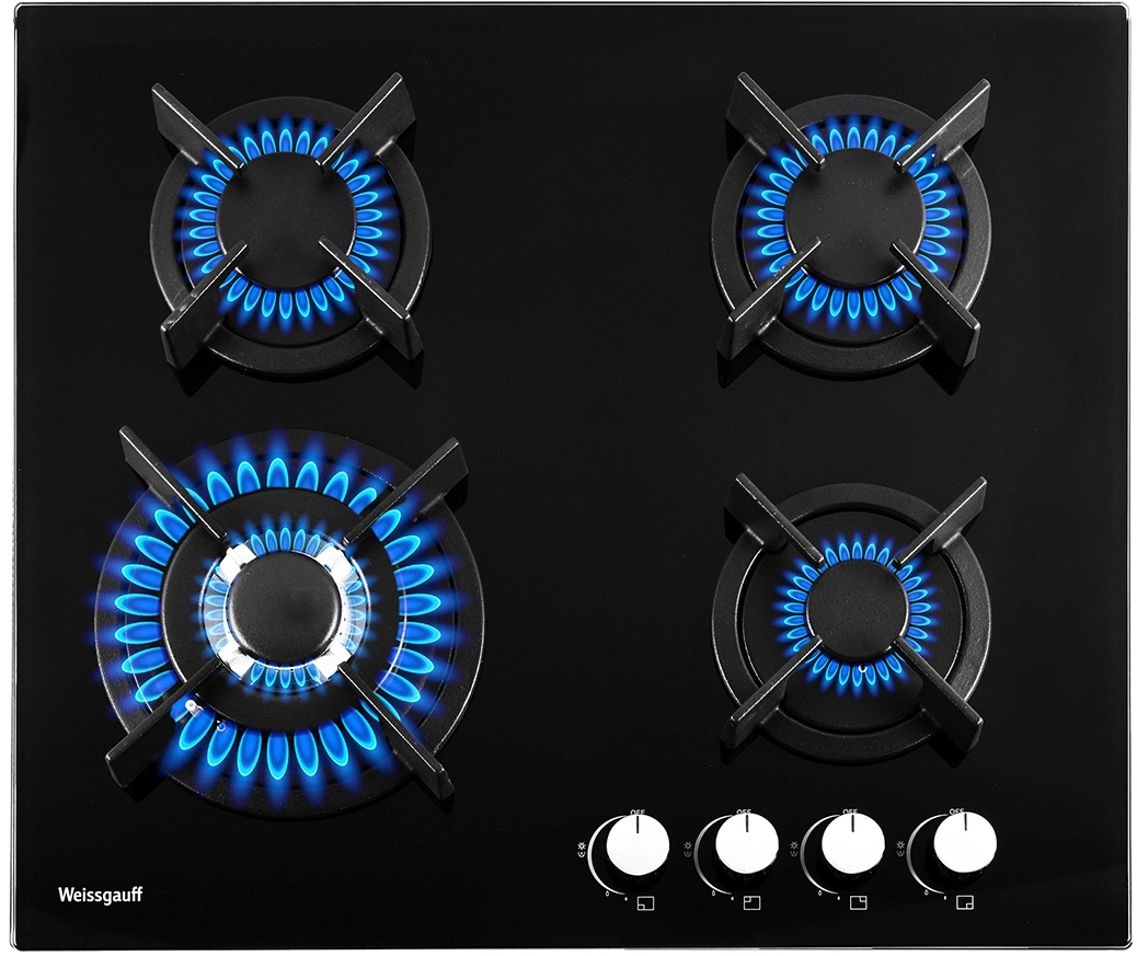 Газовая варочная поверхность Weissgauff HGG 640 BGV черный
