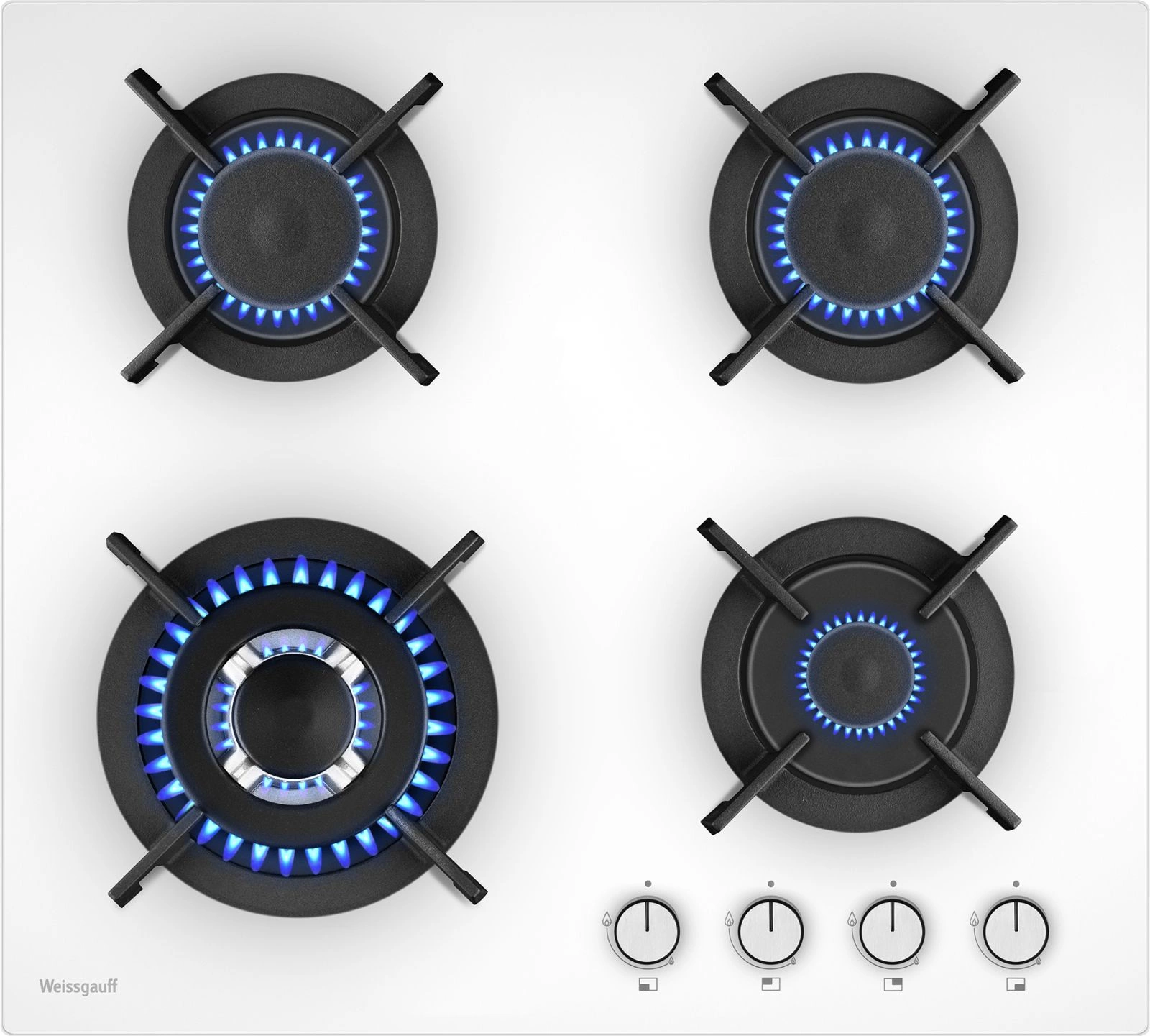 Газовая варочная поверхность Weissgauff HGG 640 WGV белый