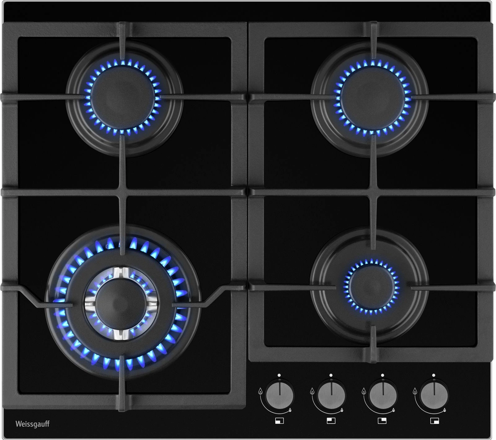 Газовая варочная поверхность Weissgauff HGG 641 BGV черный