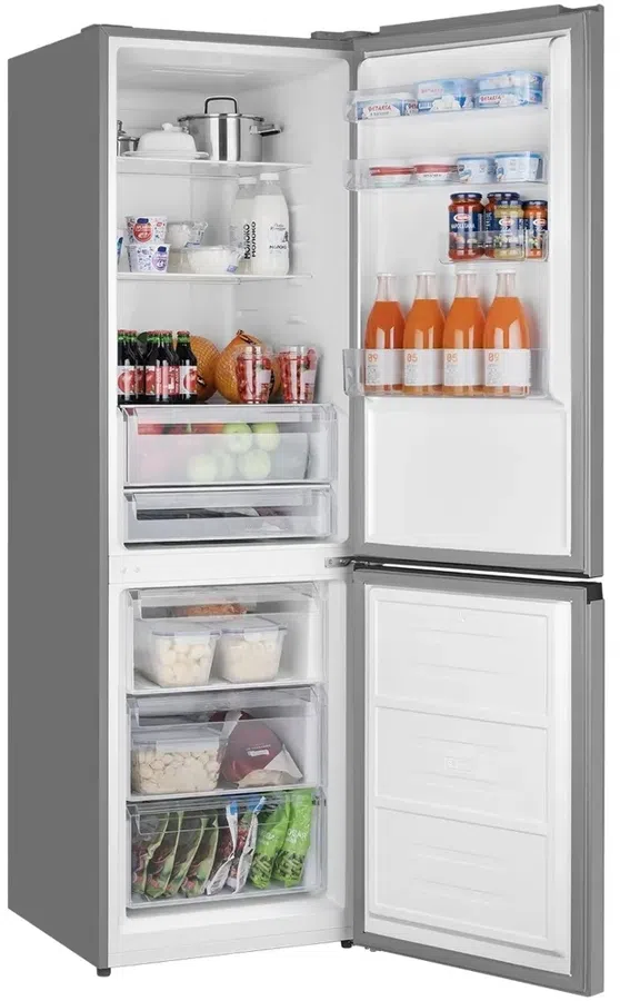 Холодильник Weissgauff WRK 2000 Total NoFrost Inverter Inox 2-хкамерн. нержавеющая сталь инвертер
