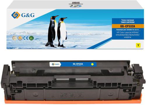 Картридж лазерный G&G GG-CF532A CF532A желтый (900стр.) для HP CLJ M154A/M154NW M180/180N/M181/M181FW