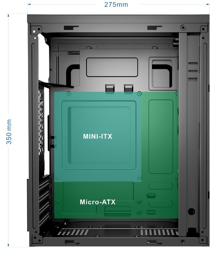 Корпус Bloody BD-CC101 черный без БП mATX 1x80mm 1x92mm 2x120mm 2xUSB2.0 1xUSB3.0 audio