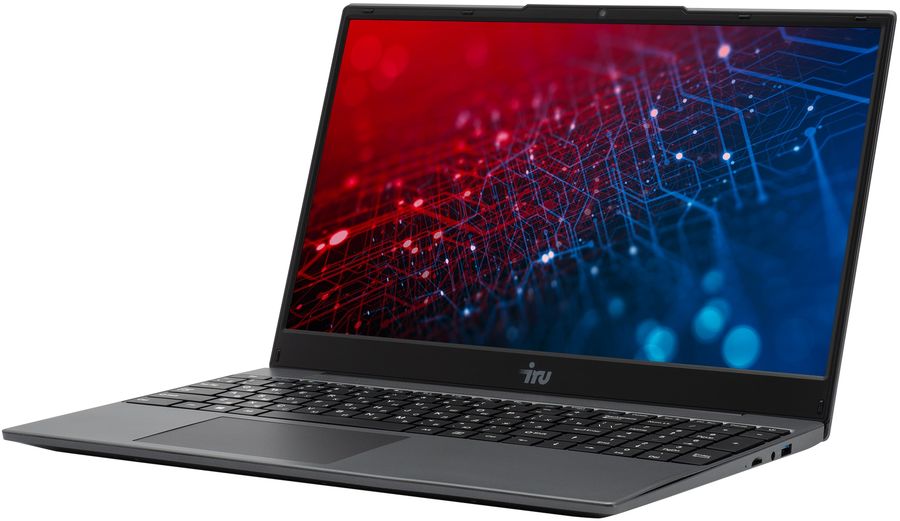 Ноутбук IRU Tactio 15PHC Ryzen 5 7430U 8Gb SSD256Gb AMD Radeon Graphics 15.6" IPS FHD (1920x1080) Windows 11 Pro Multi Language black WiFi BT Cam 4350mAh (2045999)