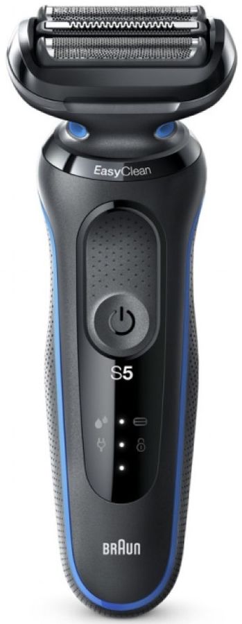 Бритва сетчатая Braun Series 5 51-B1000s реж.эл.:3 питан.:аккум. черный/синий