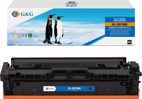 Картридж лазерный G&G GG-C067HBK CRG067HBLK черный (3130стр.) для Canon LBP631Cw/LBP633Cdw/LBP632Cdw/i-SENSYS MF651Cw/MF655Cdw/MF657Cdw/MF655Cw/MF657Cw/MF653Cdw/MF654Cdw/MF656Cdw