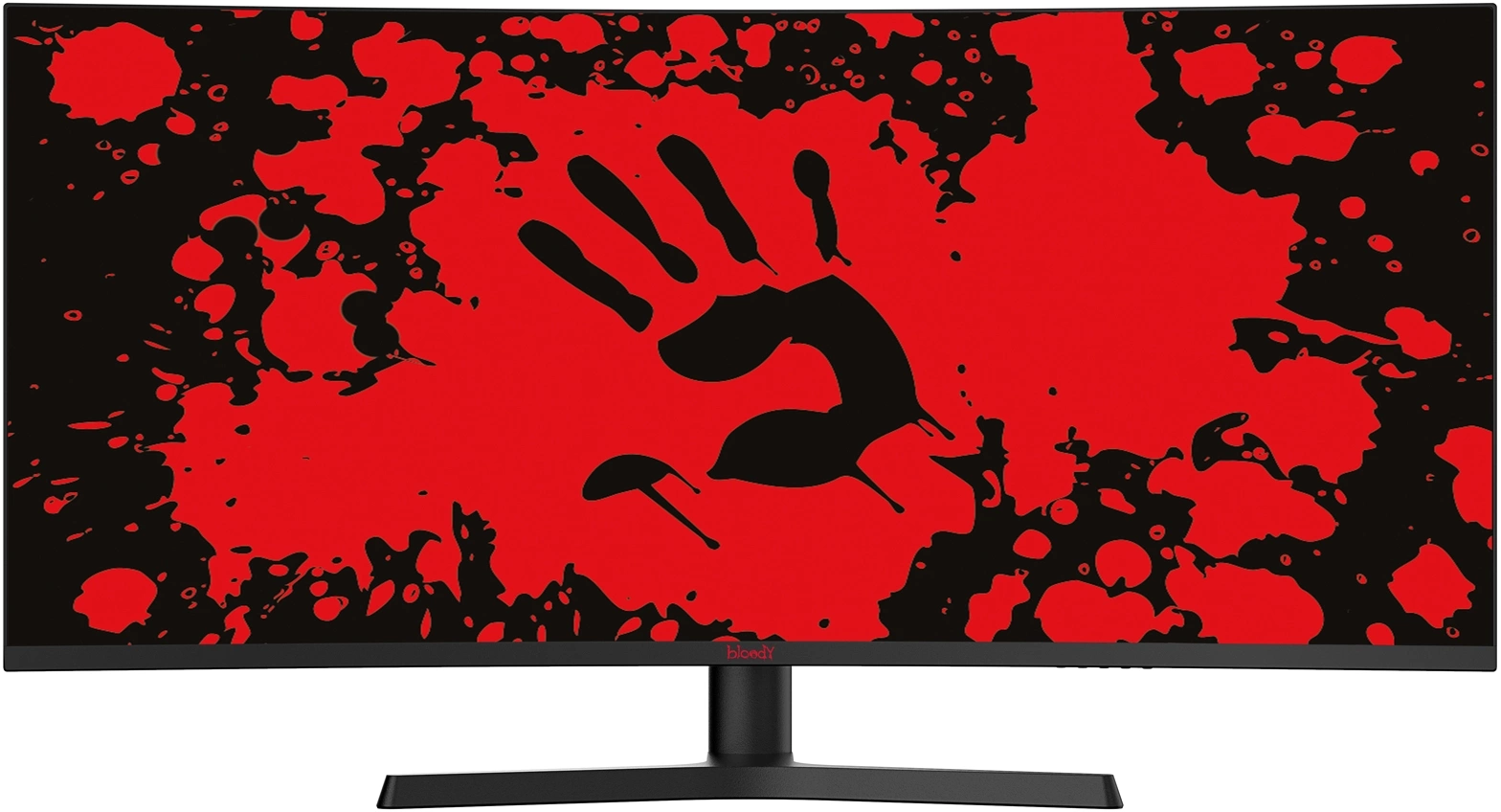 Монитор Bloody 34" MN340W черный VA LED 1ms 21:9 HDMI M/M матовая HAS Piv 300cd 178гр/178гр 3440x1440 180Hz FreeSync DP UW USB 5.7кг