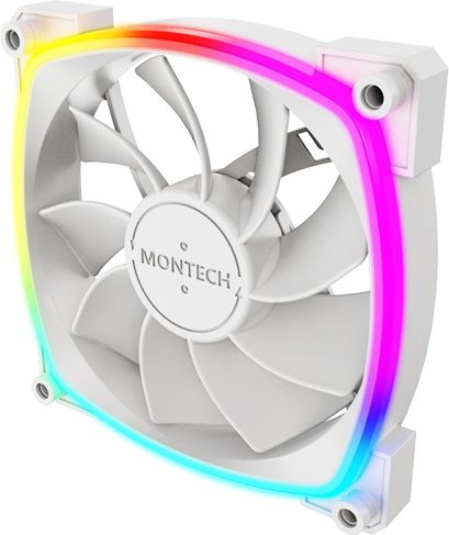 Вентилятор для корпуса Montech RX120 Reverse ARGB 120х120x25 белый 4-pin 27дБ (RX120 PWM WHITE) Ret