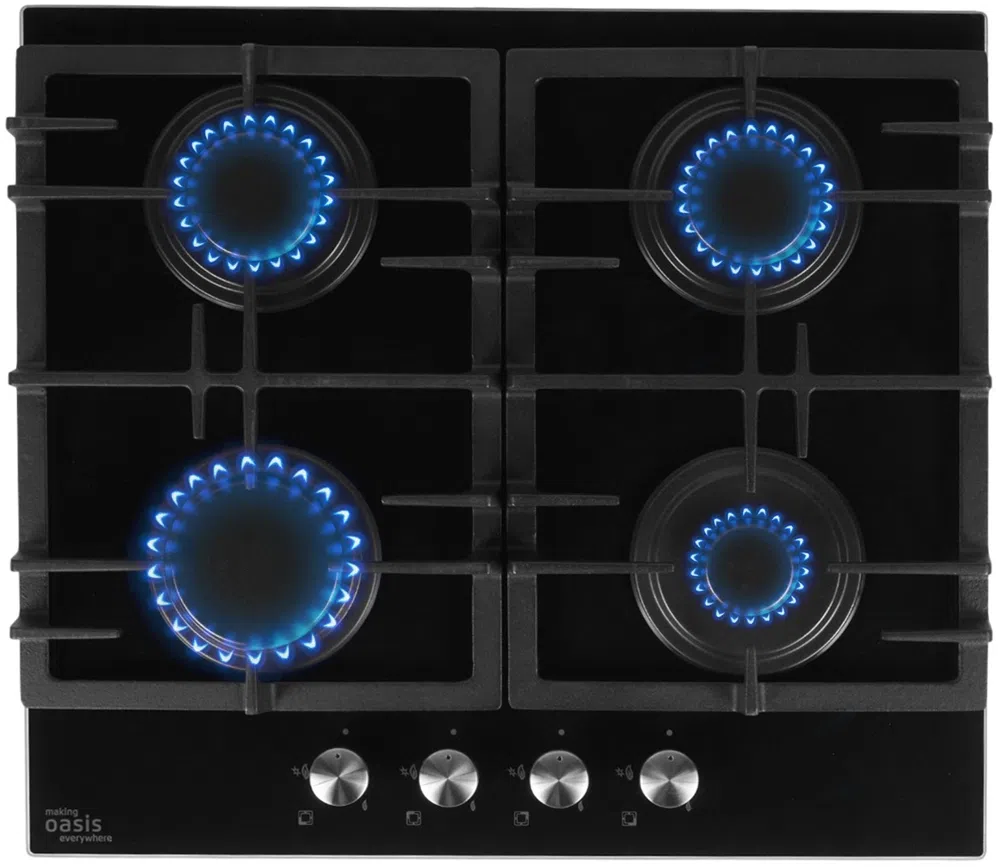 Газовая варочная поверхность Oasis P-GEB черный