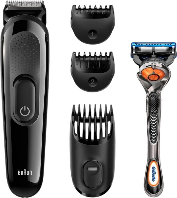 Триммер Braun SK3000 черный (насадок в компл:3шт)