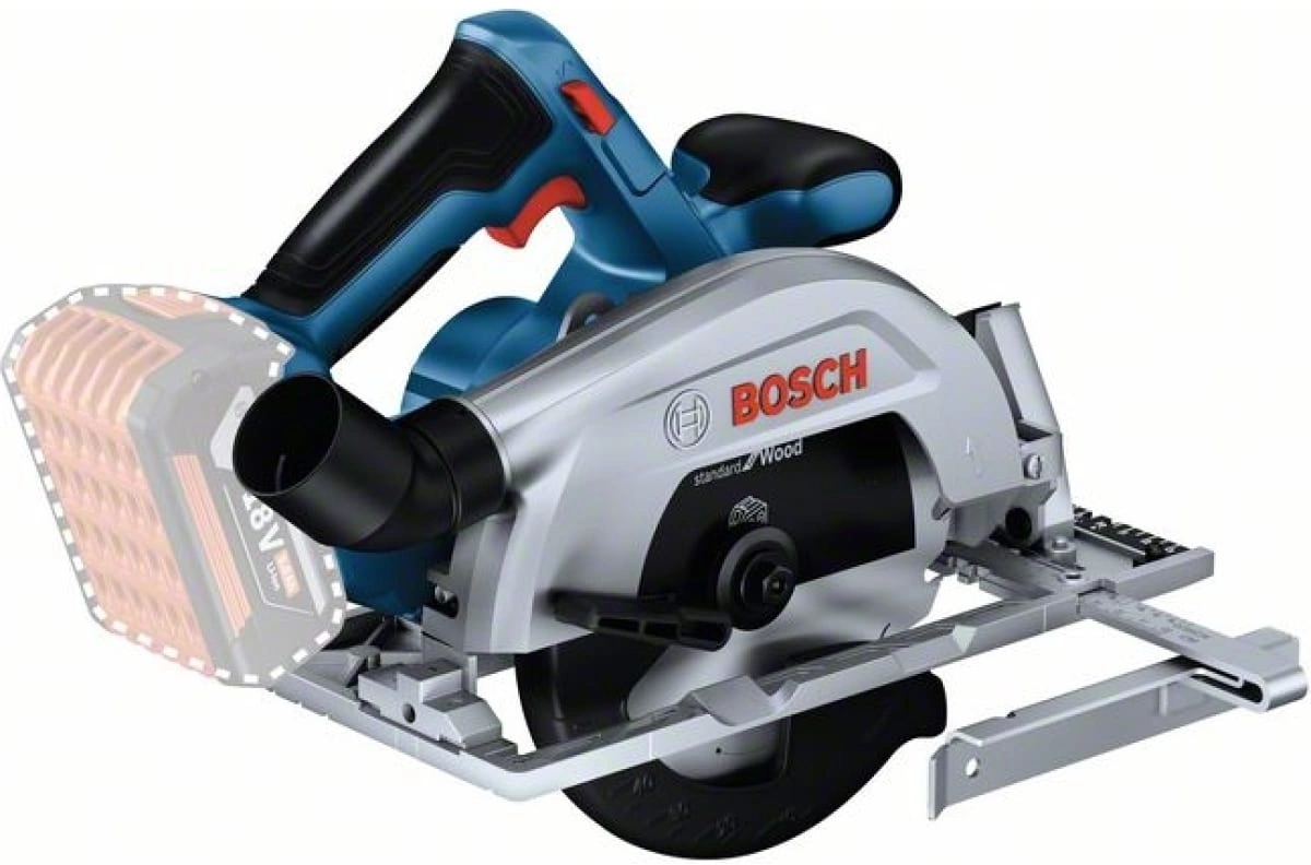 Циркулярная пила (дисковая) Bosch GKS 185-LI (ручная) D диска.:165мм (06016C1221)