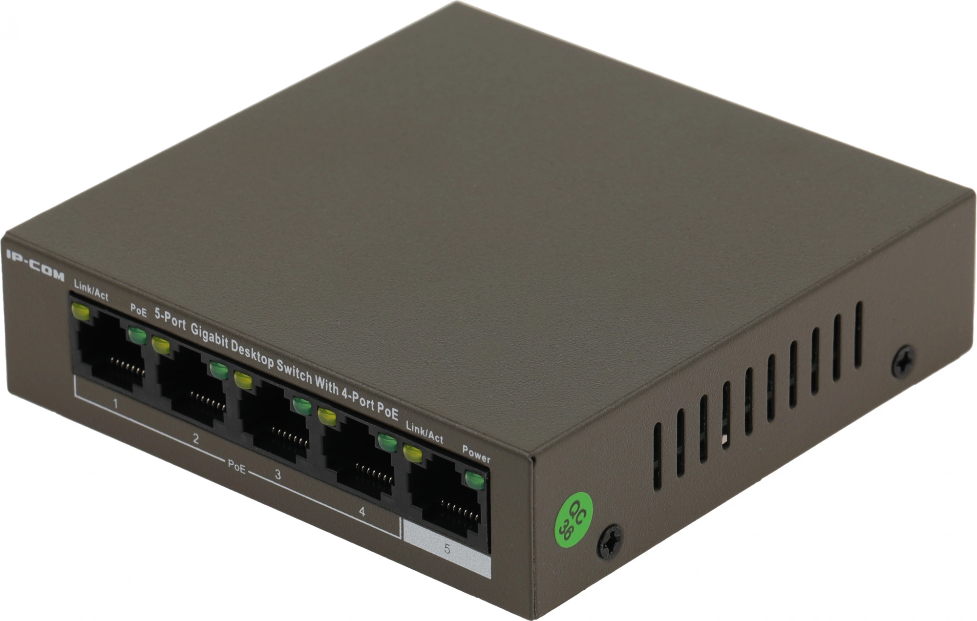 Коммутатор IP-Com G1105P-4-63W (L2) 5x1Гбит/с 4PoE 58W неуправляемый