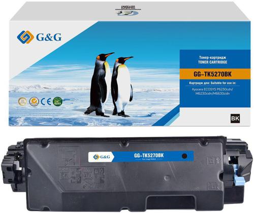 Картридж лазерный G&G GG-TK-5270BK TK5270BK черный (8000стр.) для Kyocera ECOSYS P6230cdn/M6230cidn/M6630cidn