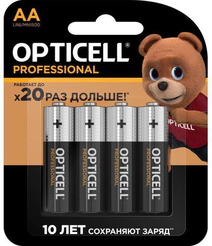 Батарея Opticell Professional LR6 AA (4шт) блистер