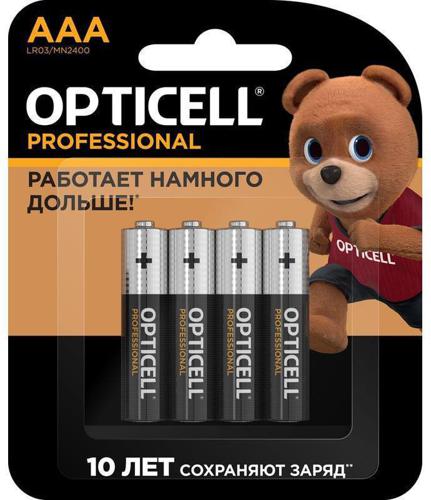 Батарея Opticell Professional LR03 AAA (4шт) блистер