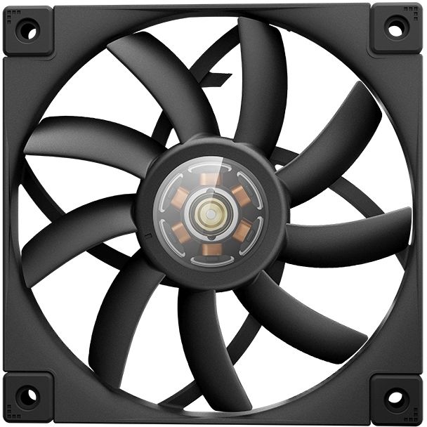 Вентилятор для корпуса Deepcool FT12 Slim 120х120x15 черный 4-pin 25.6дБ (R-FT12SLIM-BKWPN1-G) Ret