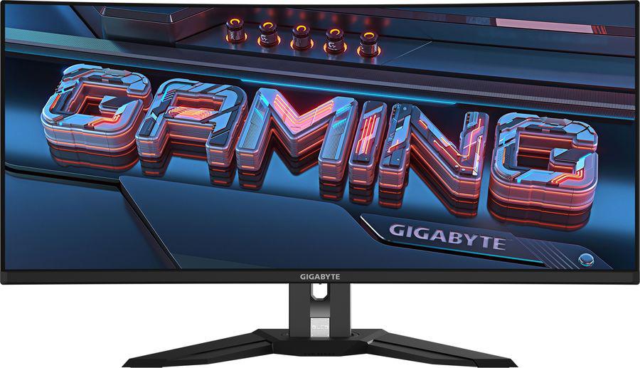 Монитор Gigabyte 34" MO34WQC черный OLED LED 21:9 HDMI матовая HAS 250cd 178гр/178гр 3440x1440 175Hz DP UW USB 9.3кг