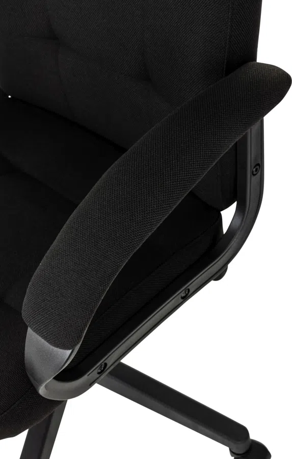 Кресло руководителя Бюрократ CH 002 Fabric черный 3C11 крестов. пластик