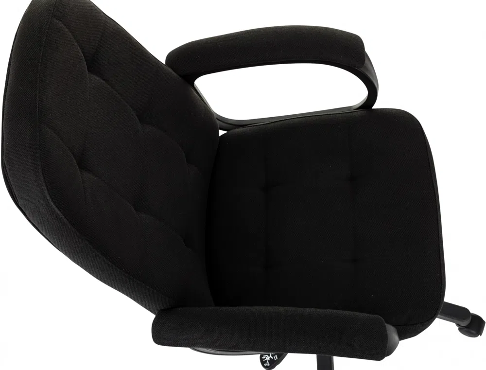 Кресло руководителя Бюрократ CH 002 Fabric черный 3C11 крестов. пластик