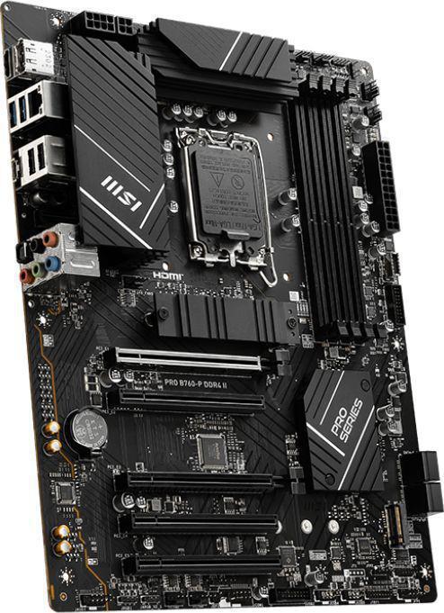 Материнская плата MSI PRO B760-P II Soc-1700 Intel B760 4xDDR5 ATX AC`97 8ch(7.1) 2.5Gg+HDMI+DP