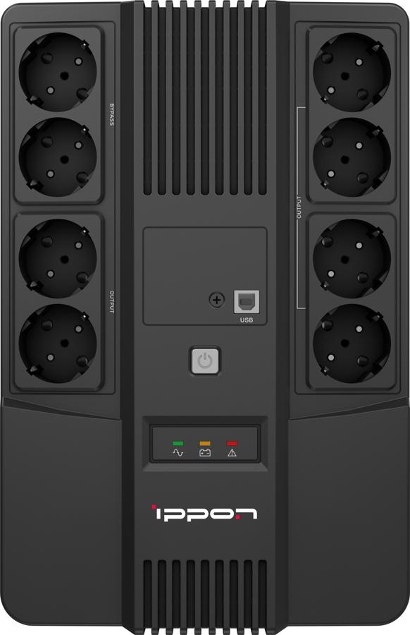 Источник бесперебойного питания Ippon Nut 850 480Вт 850ВА черный
