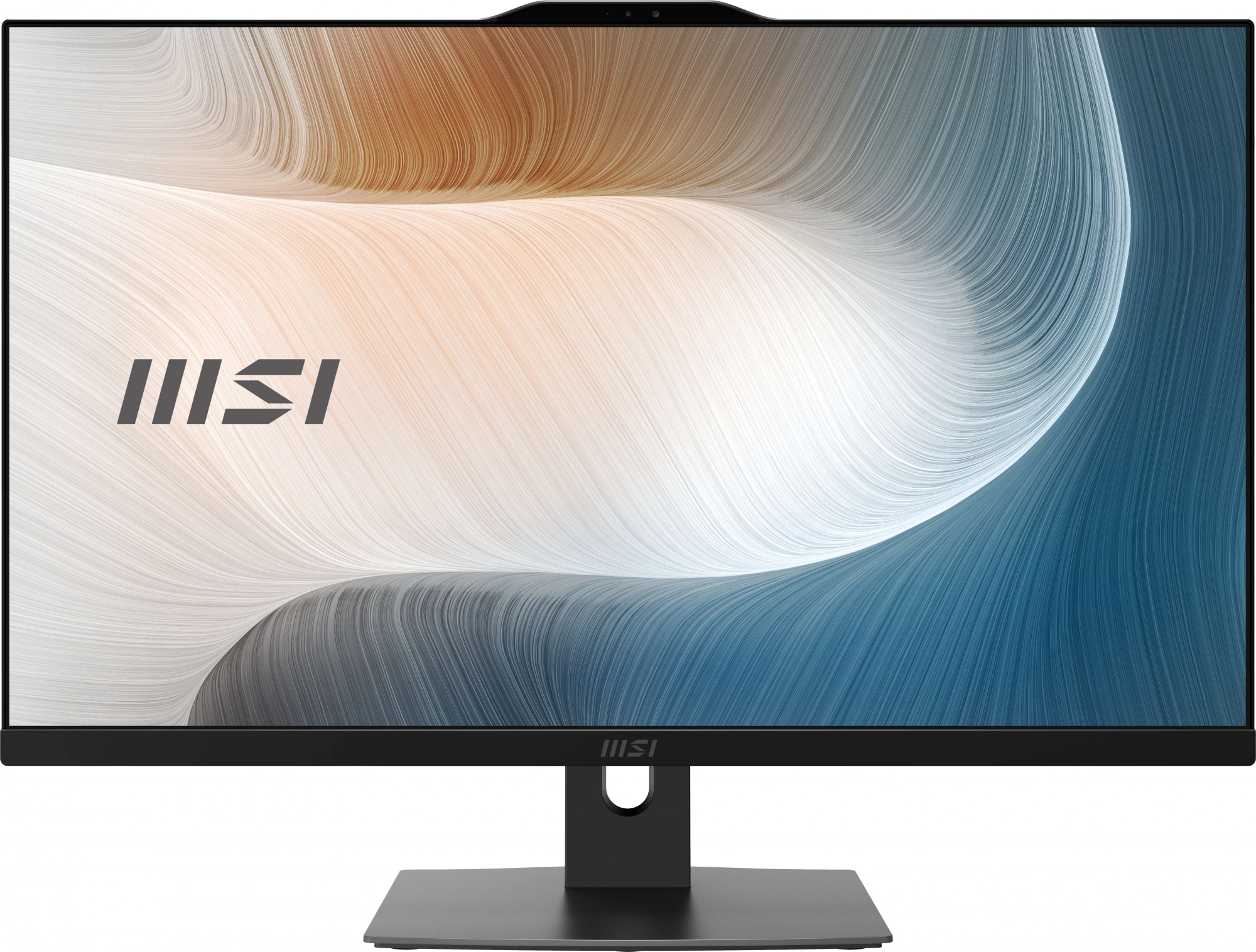 Моноблок MSI Modern AM272P 12M-647XRU 27" Full HD i3 1215U (1.2) 8Gb SSD256Gb UHDG без ОС GbitEth WiFi BT 120W клавиатура мышь Cam черный 1920x1080