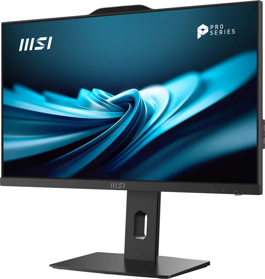 Моноблок MSI Pro AP242P 14M-661XRU 23.8" Full HD i7 14700 (2.1) 16Gb SSD512Gb UHDG 770 без ОС GbitEth WiFi BT 120W клавиатура мышь Cam черный 1920x1080