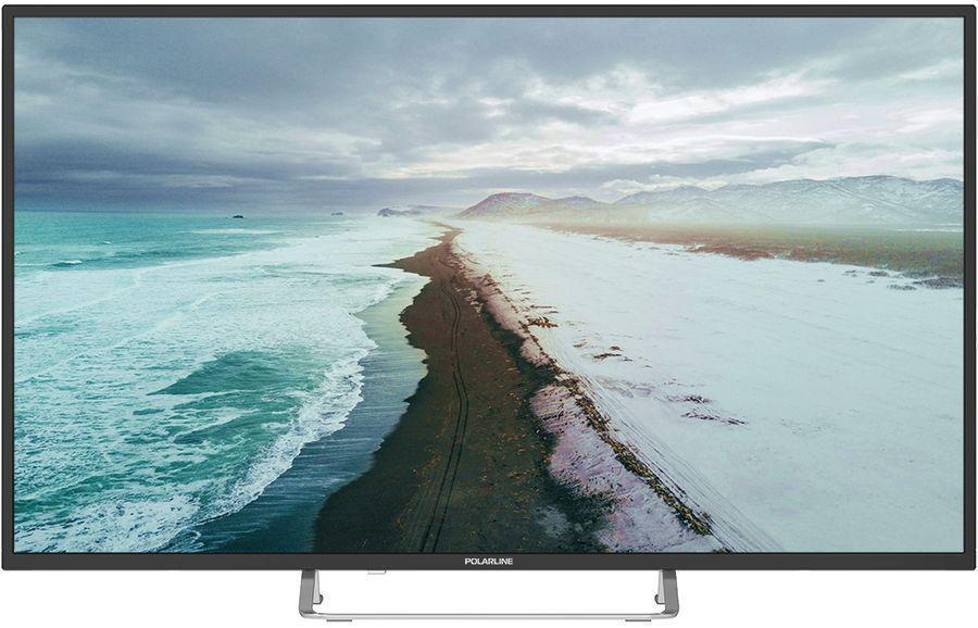 Телевизор LED PolarLine 43" 43PL52TC-SM черный/серебристый FULL HD 60Hz DVB-T DVB-T2 DVB-C DVB-S2 USB WiFi Smart TV (RUS)