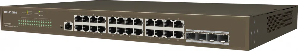 Коммутатор IP-Com G3328F (L2) 24x1Гбит/с 4xКомбо(1000BASE-T/SFP) 4SFP управляемый