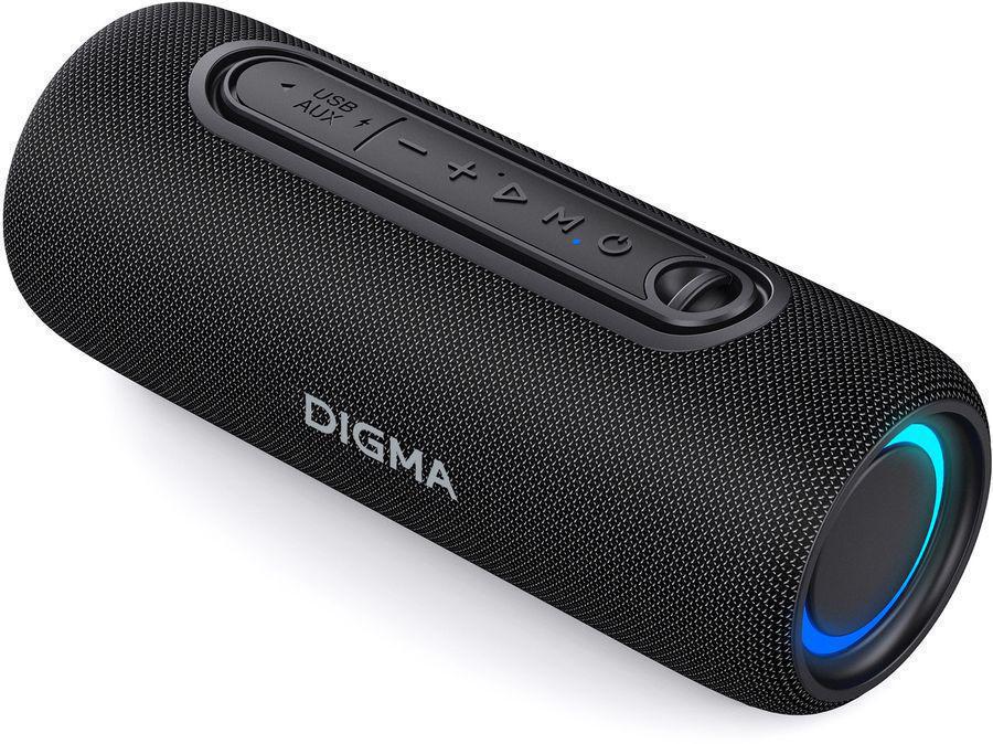 Колонка порт. Digma D-PS1524 черный 20W 2.0 BT 10м 2000mAh (PS1524B)