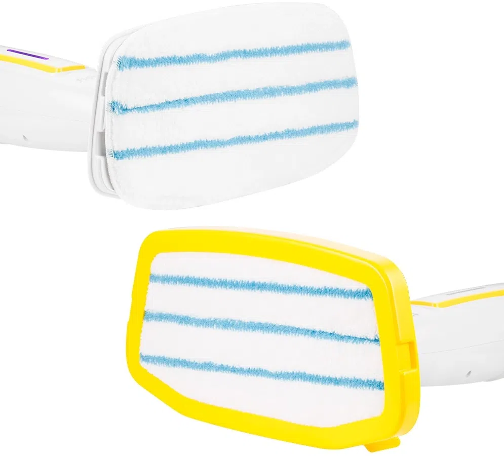 Швабра паровая Kitfort КТ-1097 1250Вт белый/желтый