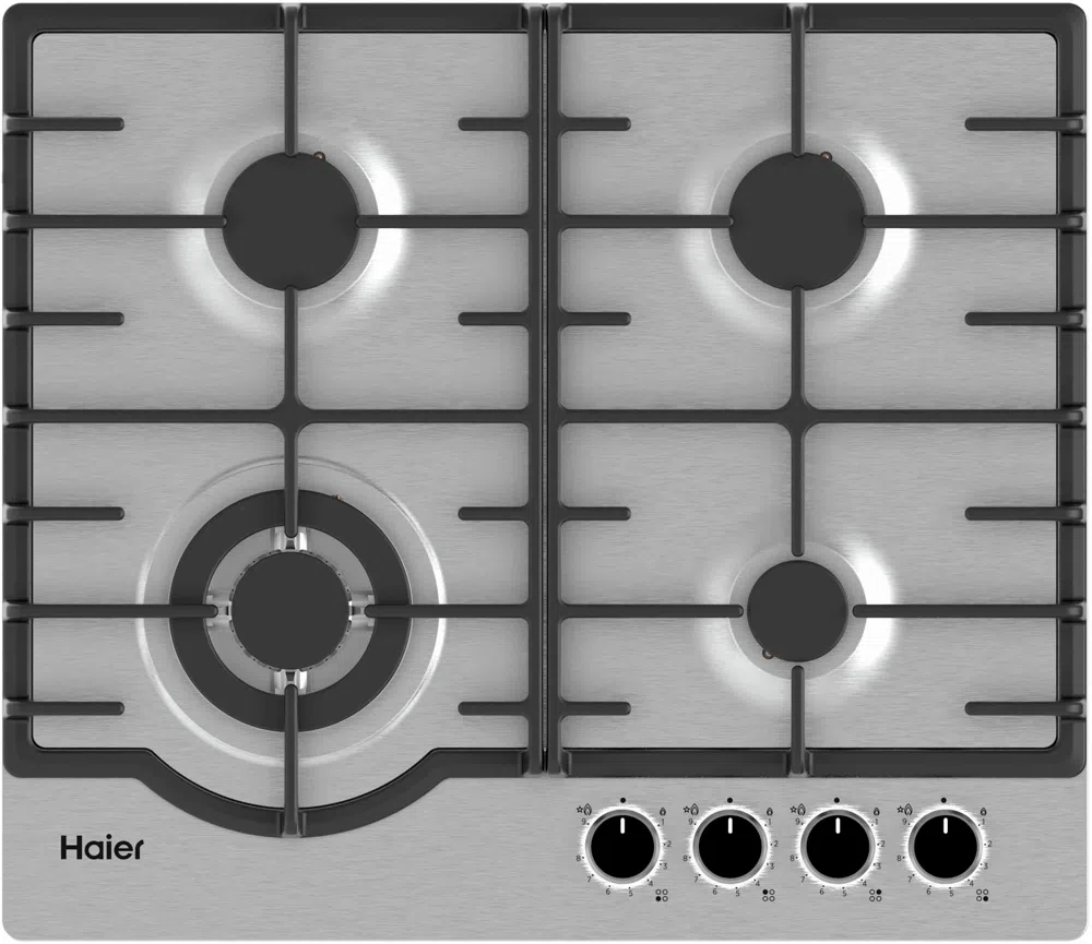 Газовая варочная поверхность Haier HHX-M64RFVLX нержавеющая сталь