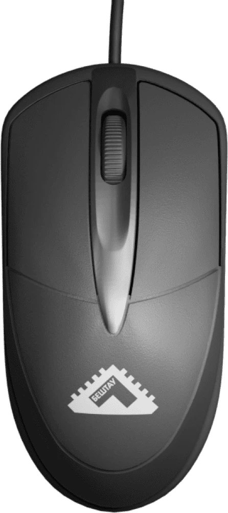 Мышь Бештау черный оптическая 1600dpi USB 2but (М100РУ)