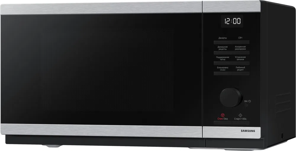 Микроволновая Печь Samsung MS23DG4504ATBW 23л. 800Вт нержавеющая сталь/черный