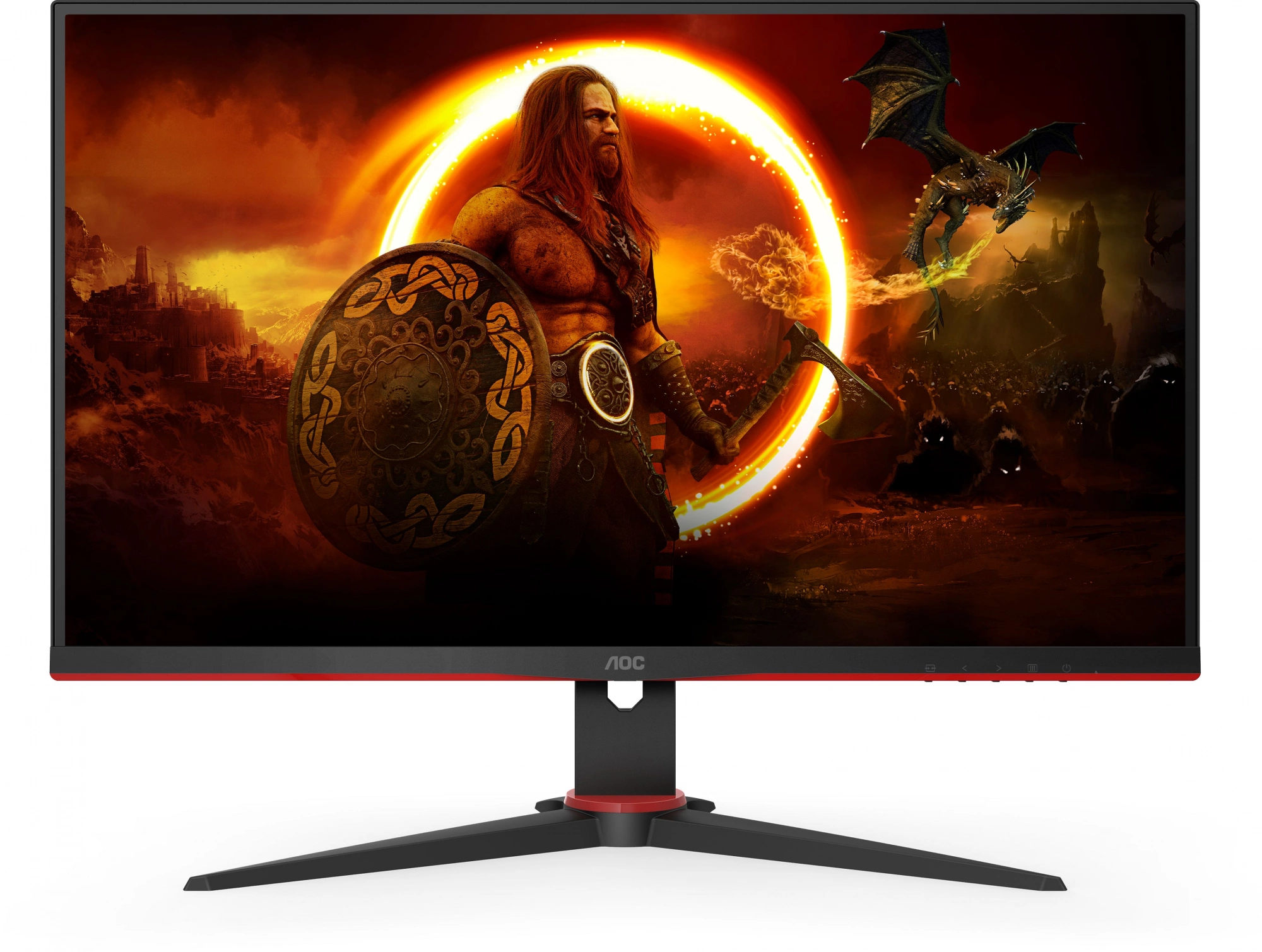 Монитор AOC 27" Gaming 27G2ZNE черный/красный VA LED 16:9 HDMI матовая Piv 250cd 178гр/178гр 1920x1080 240Hz FreeSync Premium Pro DP FHD 5.5кг