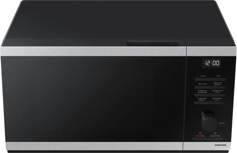 Микроволновая Печь Samsung MG23DG4524ATBW 23л. 800Вт нержавеющая сталь/черный