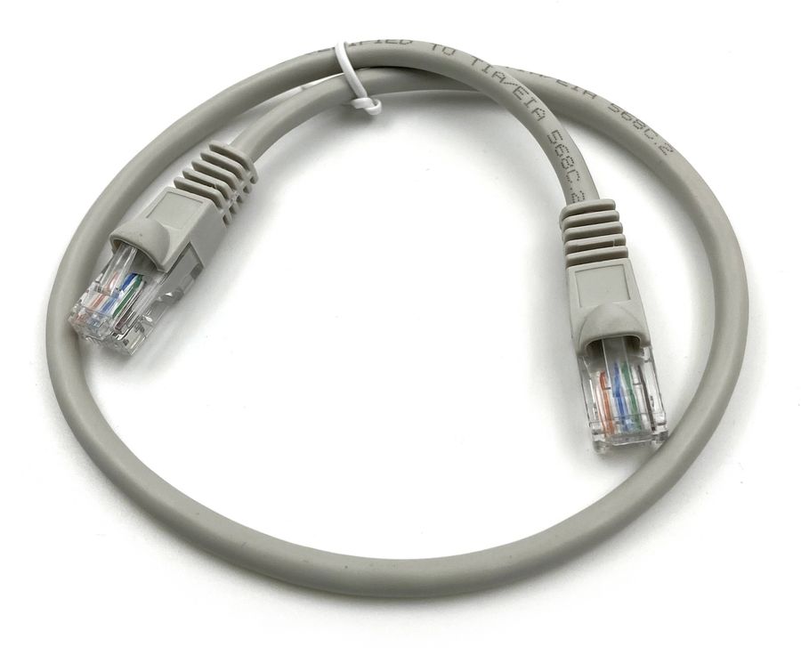 Патч-корд Buro UTP-5E-0.25M-G-LSZH 1Гбит/с UTP 4 пары cat.5E 0.25м серый RJ-45 (m)-RJ-45 (m)