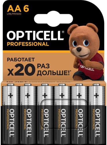 Батарея Opticell Professional LR6 AA (6шт) блистер