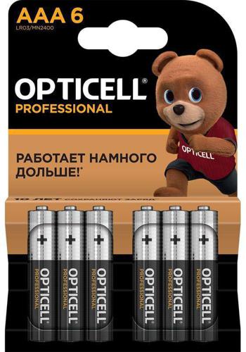 Батарея Opticell Professional LR03 AAA (6шт) блистер