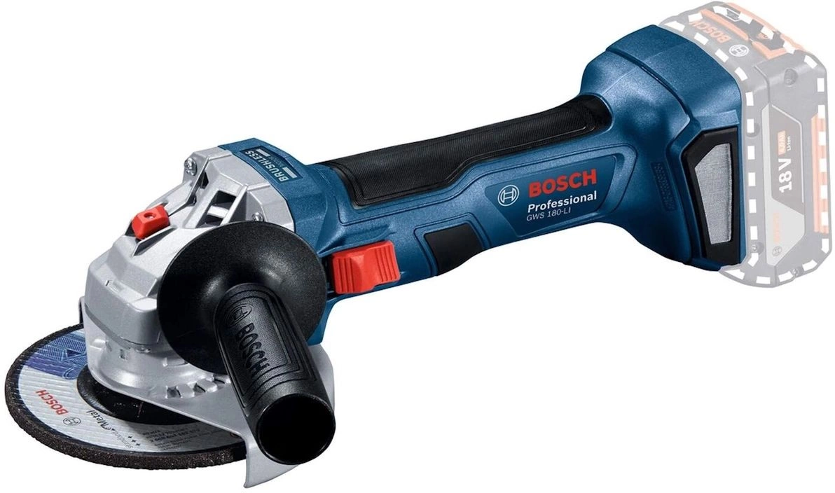 Углошлифовальная машина Bosch GWS 180-LI 11000об/мин рез.шпин.:M14 d=125мм (06019H9020)