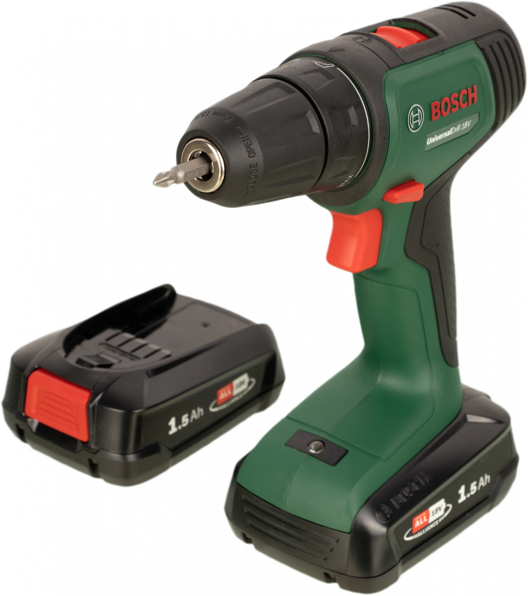 Дрель-шуруповерт Bosch UniversalDrill 18V аккум. патрон:быстрозажимной (кейс в комплекте) (06039D4002)