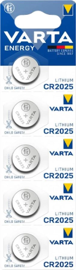 Батарея Varta Energy CR2025 BL5 Lithium 3V CR2025 (5шт) блистер